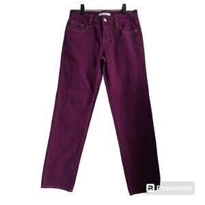 Pacsun Women 24 Purple Low Rise Straight Leg Jeans Button Fly